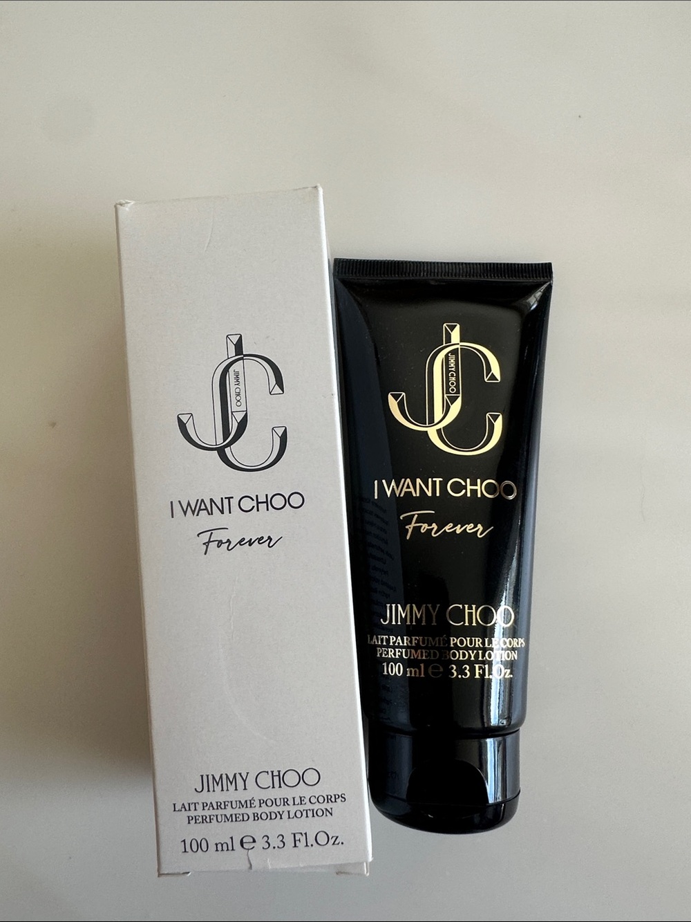 Jimmy Choo I Want Choo Forever Perfumed Body Lotion — Black and Gold